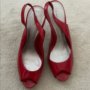 Open toe sling back